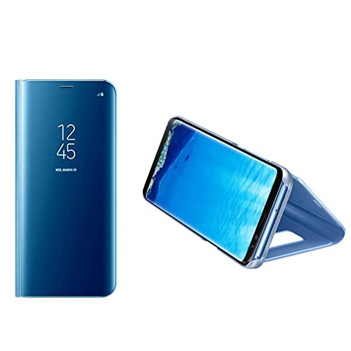 Funda Samsung S8 Plus Clear View Standing Cover  Aursen Carcasa Case para Samsung Galaxy S8 Plus  color azul