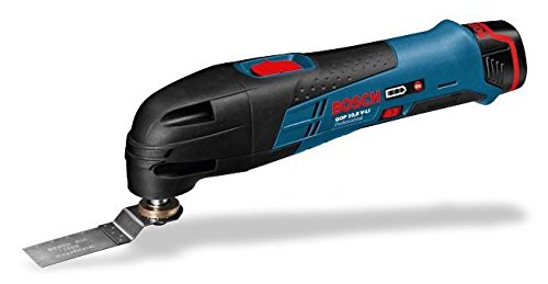 Bosch Professional Akku-Multi-Cutter GOP (12V-LI mit 2x 2, 5 Ah Li-Ion, oszillierendes Multi-Funktionswerkzeug, L-Boxx) 060185800U