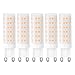 Produktbild Kreema 5pcs G9 Sockel 75-LED Gl¨¹hbirnen, 8W ersetzen Halogenlampe, Warmwei 2700K-3200K, AC220-240V f¨¹r Kronleuchter Wandleuchte Home Lighting