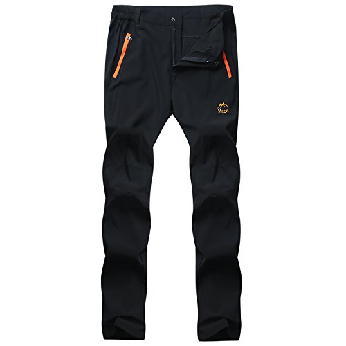 LUI SUI Homme Élastique À Séchage Rapide Étanche Escalade Randonnée Montagne Pantalon Trekking Courir Pantalon de Marche Pantalon en Plein Air
