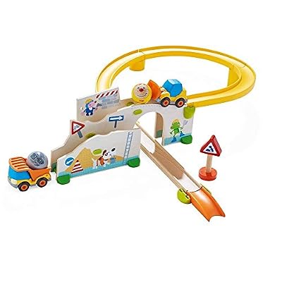 HABA Le circuit à billes « chantier » circuit de billes, multicolore