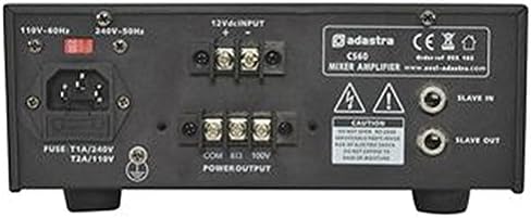 SLAVE AMP COMPACT 100V 60W Audio Visual Amplifiers, SLAVE AMP, COMPACT, 100V, 60W, Plug Type: UK