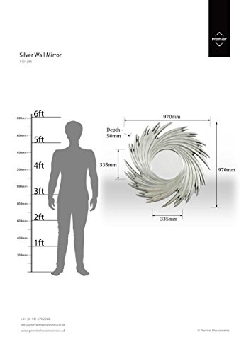 Premier Housewares Wandspiegel Sunburst Swirl 95x95x4 cm - 2