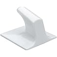 Pair of White Self Adhesive Hooks - LS51-Square Shaped-Ideal for use with Holland Plastics Strip Blinds and Many Other uses.