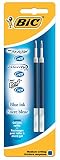 Grosor de trazo: 0,35 mm BIC Reaction Gel, x2 - Tinta de Repuesto (x2, Azul)