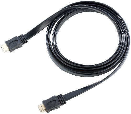 auvisio HDMI-1.4-Flachkabel High-Speed, vergoldete Kontakte, 1 m