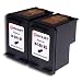 Produktbild Novajet Ersatz für HP 301 XL Tintenpatronen für HP Officejet 4634 4636 Envy 4500 4502 4504 4505 4507 5530 5532 5534 HP DeskJet 1000, 1010, 1050, 1050a, 1055, 1510 Gartenhandschuhe Drucker (2 Schwarz)