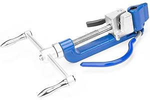 Kotsy Tendicinghia Tenditore in acciaio Strumenti di Fasciametallo Pinza per Reggette Manuale Strumenti di Fissaggio Fascette Metalliche Per il di Fasci di Nastri in Metallo o acciaio(Spirale)