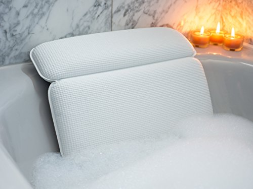 comprare on line #1 Cuscino Premium per Vasca da Bagno Bruma - Cuscino Poggiatesta per Vasca da Bagno, Jacuzzi, Spa e Idromassaggio - Impermeabile - Realizzato con un Tessuto Morbido, Resistente, Facile da Pulire e che si Asciuga in Poco Tempo - Inclusa GARANZIA di SOSTITUZIONE per DUE ANNI prezzo