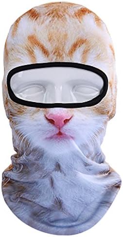 teemerryca 3D Animal Balaclava Women Men Winter Sport Cycling Snowboarding Skiing Face Masks Summer Breathable UV Protection Hood