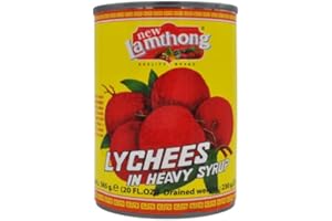 PARKERS FOODSERVICE New Lamthong - Lychees in Syrup - 565gm - (Pack of 6)