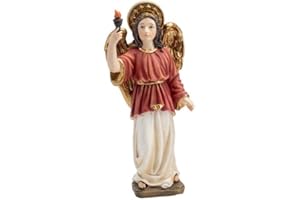 DRW Figura del arcángel de Resina Pintado a Mano de 14 cm de Alto (Jofiel)