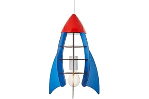 LITECRAFT Glow Rocket Ceiling Pendant Children's Lighting - Blue
