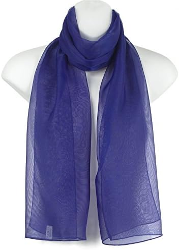 Ladies Plain Chiffon Scarve/Scarf - Royal Blue
