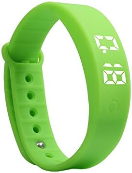 Latest Children Kids Adults Fitbit Style Activity Tracker Pedometer ALVAM Step Counter Sports Watch (Green)