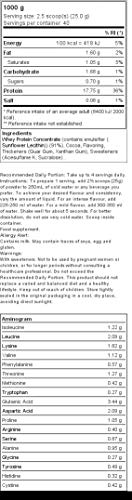 100% real whey protein