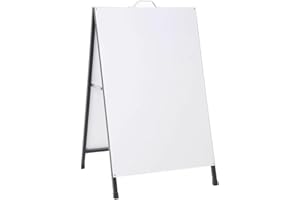 Danieli Store - Pizarra Blanca Magnética de Doble Cara 60x90 cm de Exterior - Pizarra Caballete Magnetica - Caballete Magnético y Escribible para Bares y Restaurantes