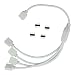 Produktbild ESUMIC LED Strip 3528 5050 RGB 4 Pins Splitter Connector Cable White (1to4 splitter cable) by ESUMIC