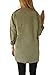 LookbookStore Women's Fashion Slouchy Long Sleeve Army Green Coat UK 10