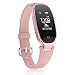 Produktbild Fitness-Tracker-Armbanduhr, Armband, Sport-Smart-Armbanduhr, mit Herzfrequenz-Monitor, Smart-Armband, Damen, wasserdicht, Schlaf- und Aktivitätstracker Schrittzähler für Smartphones, 1 * Rose Watch