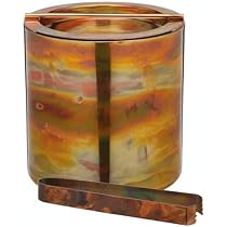 Secchiello Per Ghiaccio In Acciaio Inossidabile BarCraft – Capacità 1.5 L, Finitura Martellata, Con Pinze E Coperchio, Manico Comodo