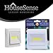 Price comparison product image Housesense 2 x Night Light Wall Switch - Set of 2 - LED Wireless Battery LED Lamp. Ideal Children's Bedroom Nightlight, Cabinets, Cupboards, Entrances, Porches & More