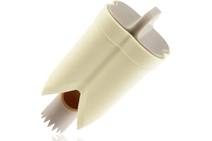 Thyonta Quick Core Pepper Corer 2-in-1 Fruit and Pepper Cutter Tool Efficient Seed Removal Kitchen Tool for Home Cooking Meal Prep (Beige)