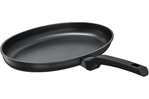 Schulte-Ufer Charisma i Poêle à poisson en fonte d'aluminium Noir 36 cm Ovale