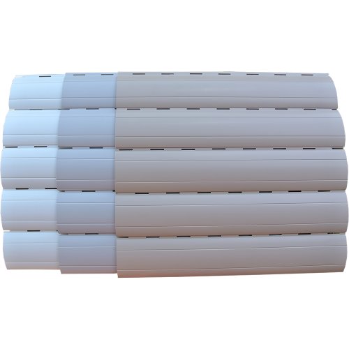 5 x 2 Meter PVC Rollladenlamelle Profil Rolladenlamelle Maxi 52mm Farbe: Beige