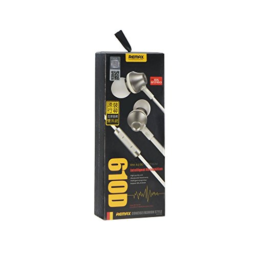 REMAX RM-610D Headphone with Microphone Shell iOS, Android - Silver and White