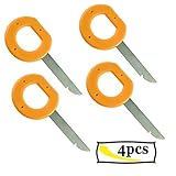  Asblue Auto-Radio-Werkzeug, A, Yellow + Silver