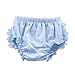 La Vogue Baby Girls Boys Ruffle Pants Knickers Bloomers Nappy Cover (L, Light Blue)