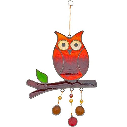 Hanging owl suncatcher
