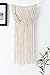 Produktbild Mkouo 2 Stück Makramee Hochzeit Stuhl Dekorationen Böhmische Wandbehang Dekoration Wanddeko Wandteppich von Baumwolle Handgefertiges Textil Einzigartiger Dekorativer und Beiger Türvorhan