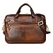 Produktbild PPGE Leder Businesstasche Handtaschen UmhNgetasche Tote Für Herren Arbeitstasche Messenger Aktentasche Lehrertasche Laptop Bag Schultertasche Tasche Echt-Leder Braun,9029