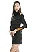 Bearsland Women's Turtleneck Long Breastfeeding Nursing Top Black UK Size 14-16
