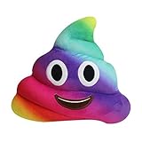 Herz-Augen Poo Form Kissen, Amüsant Emoji Emoticon Kissen (A)