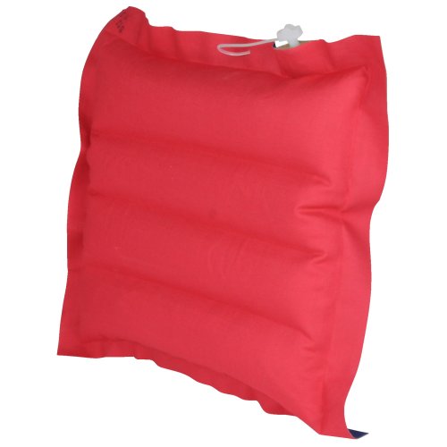10T Ruby Box – Luft-Kissen Reisekissen aufblasbar Baumwolle gummiert blau-rot 30x30x7cm - 2