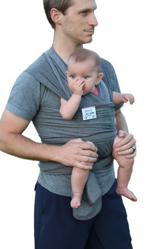 Haul'A Baby 4-in-1 Baby Wrap - Ring Sling - Maternity Belt & Belly Binder - Slate