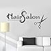 Produktbild Friseursalon Vinyl Wandtattoo Frisur Schere Barbershop Stylist Aufkleber Wandbild Removbale Kunst Wandbild Für Friseurladen Windo 118x57cm