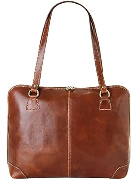 PIKÉ Shopper ECHT LEDER braun Damen Groß - 017599