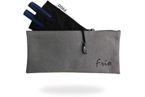 ‎FRIO FRIO VIVA DOPPEL 10 x 18cm| Insulin Tasche für 2 Pens | oder z.B. 1 Pen und 2 Ersatzpatronen | mit einem Reißverschluss (Grau)