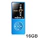 Produktbild cfzc 16 GB Multifunktions-MP3-Player/MP4 Player mit 4,6 cm Bildschirm/FM/E-Book/Voice Recorder/Wecker/Kalender 70 Stunden kontinuierliche Wiedergabe