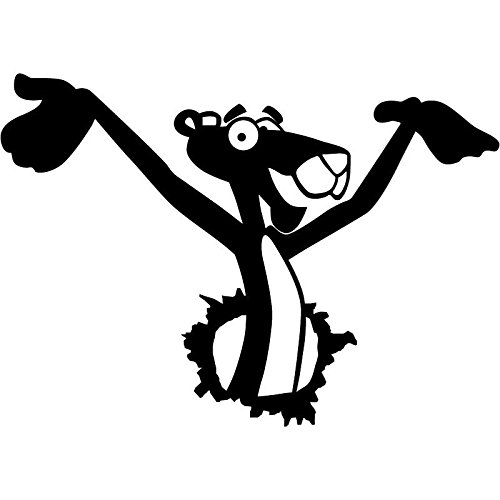 Ambiance-Live Wandtattoo Pink Panther Reihe – 55 x 75 cm, Silber - 4