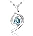 Shining Diva 18k White Gold Plated Stylish Crystal Necklace Pendant Gift For Girls Women RS.299.00