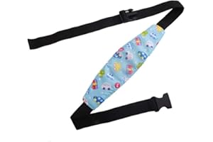 HPERU Baby Head Support Band Adjustable Safety Car Seat Neck Relief Strap Toddler Sleeping Headrest Blue Baby Sleep Safety belt111