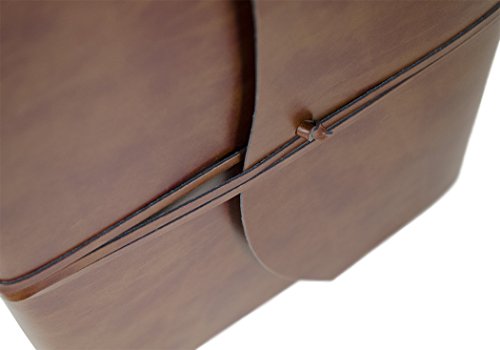 Romano Classico Handgemachtes Italienisches Fotoalbum aus recyceltem Leder, Klassische Seiten (23cm x 30cm) - 4