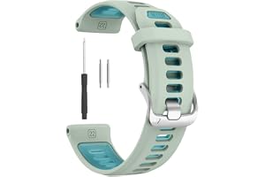 Generic Klockband av silikon i två toner som for Garmin Forerunner 970