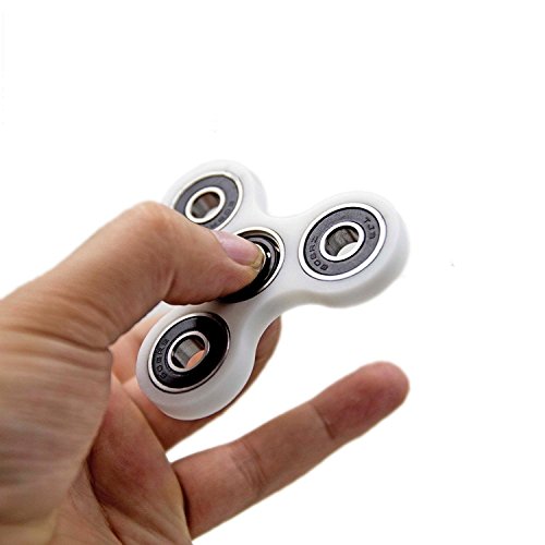 Hand Spinner Tri-Spinner Fidget Toy Ceramic Bearing Good - Best Stress Reducer Relieves ADHD Anxiety and Boredom (White) Hand Spinner Tri-Spinner Fidget Toy Ceramic Bearing Good - Best Stress Reducer Relieves ADHD Anxiety and Boredom (White)