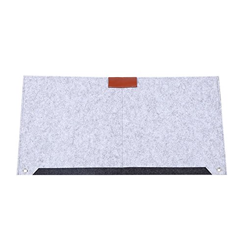 Preisvergleich Produktbild VGEBY Filz Schreibtischunterlage Computer Fliz Multifunktional Matten Mauspad Tischunterlage, Grau